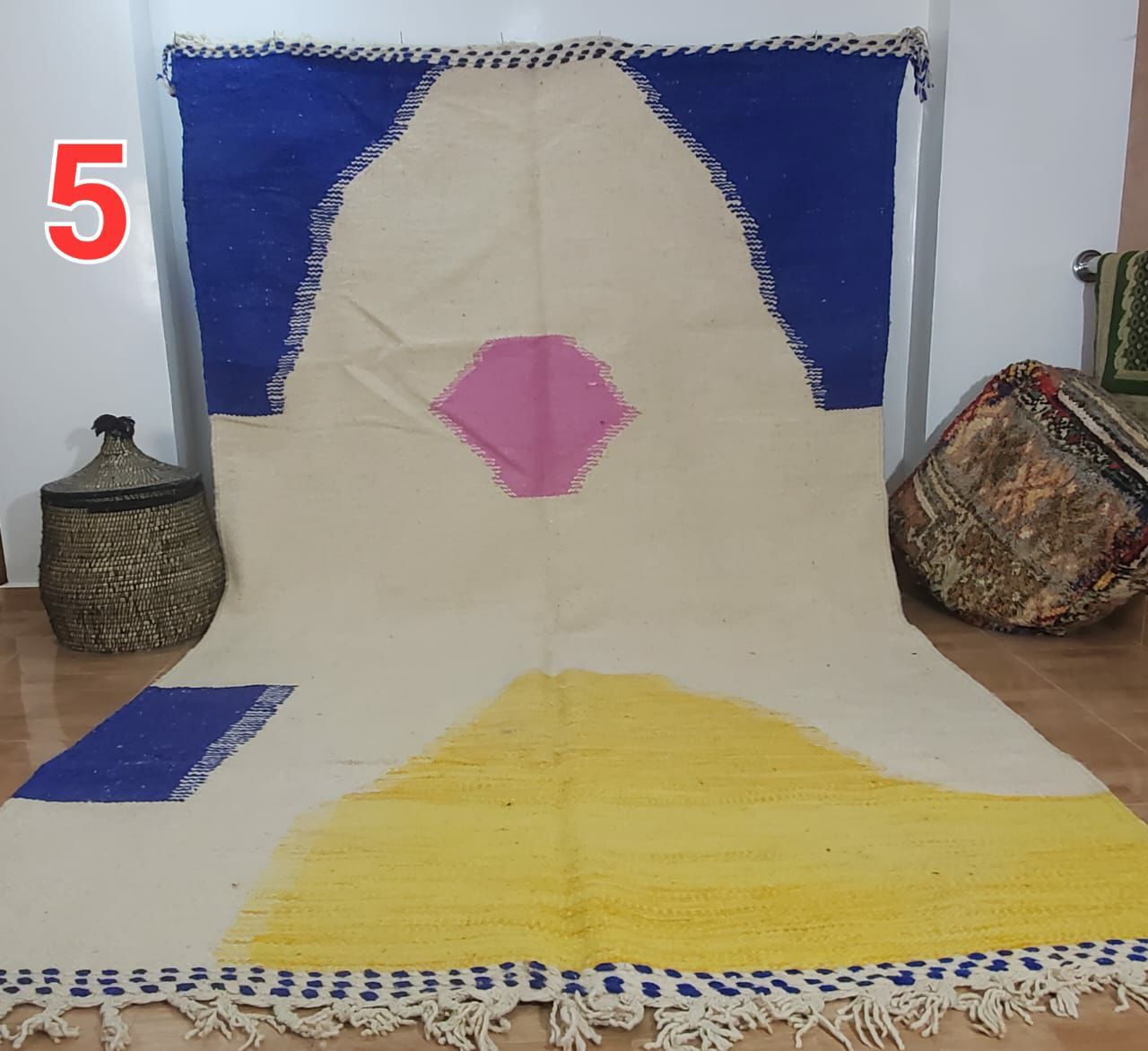 Qadim Marokkaans handgemaakt tapijt150 cm x 100 cm